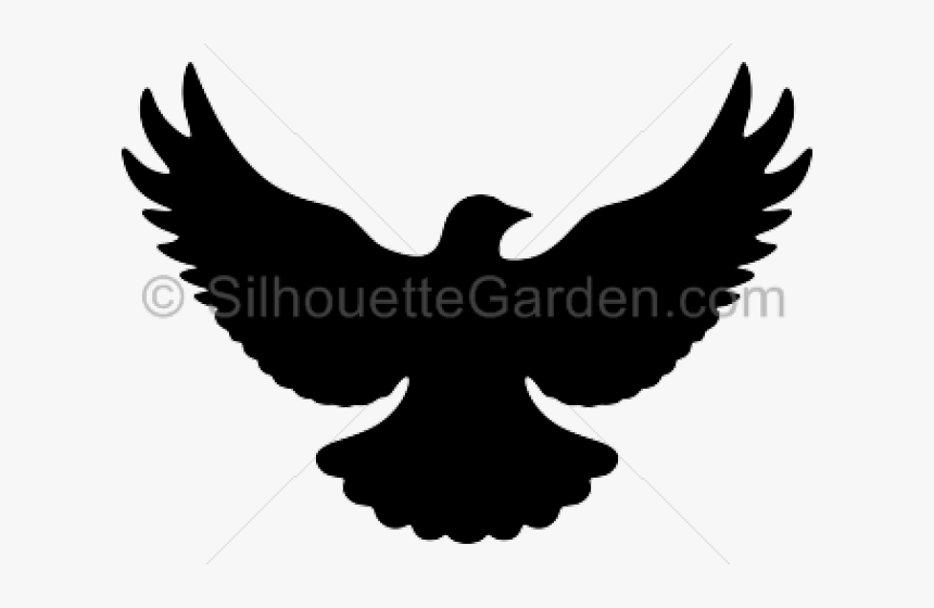 Dove Clipart Silhouette - Dove Front View Clipart Png, Transparent Png, Free Download