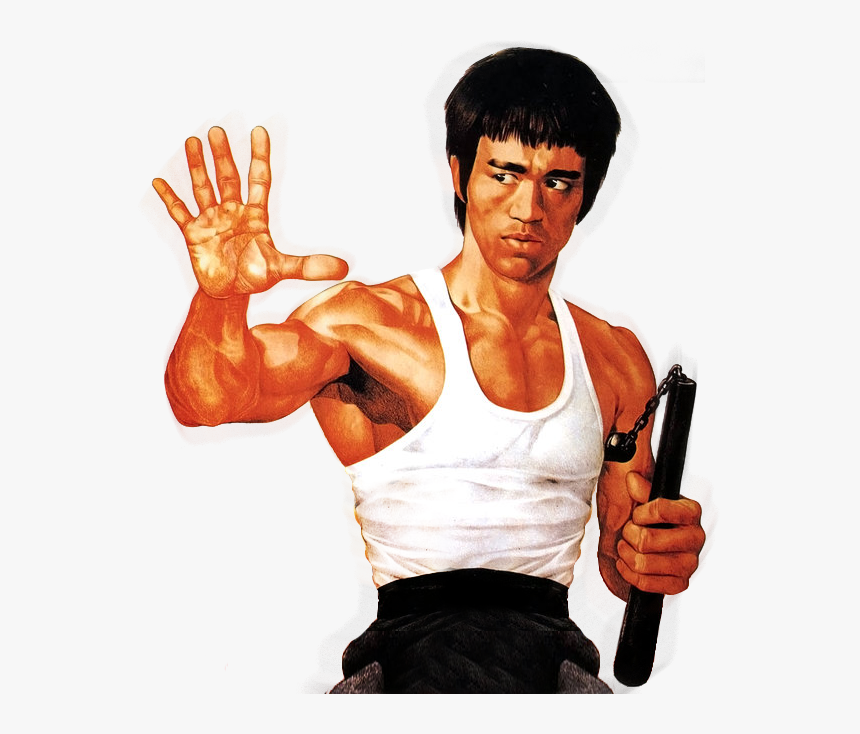 Bruce Lee Png - Bruce Lee Com Nunchaku, Transparent Png, Free Download