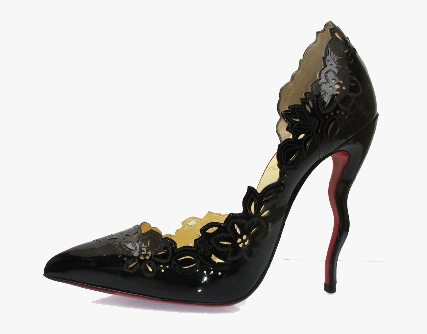 Black Louboutin Png Clipart Background - Basic Pump, Transparent Png, Free Download