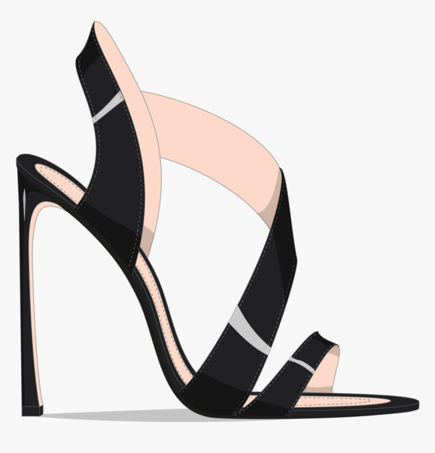 Transparent Heel Clipart - Slide Sandal, HD Png Download, Free Download