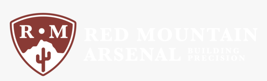 Red Mountain Arsenal Logo Tagline One Color On Red, HD Png Download, Free Download
