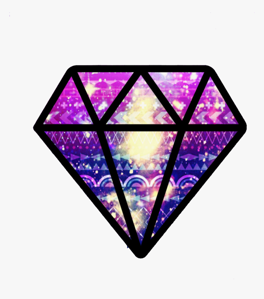 #ftestickers #glitter #sparkle #galaxy #pattern #diamond - Triangle, HD Png Download, Free Download