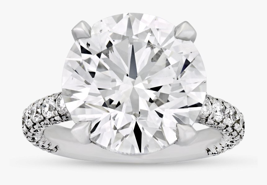 Round Brilliant-cut Diamond Ring, - Pre-engagement Ring, HD Png Download, Free Download