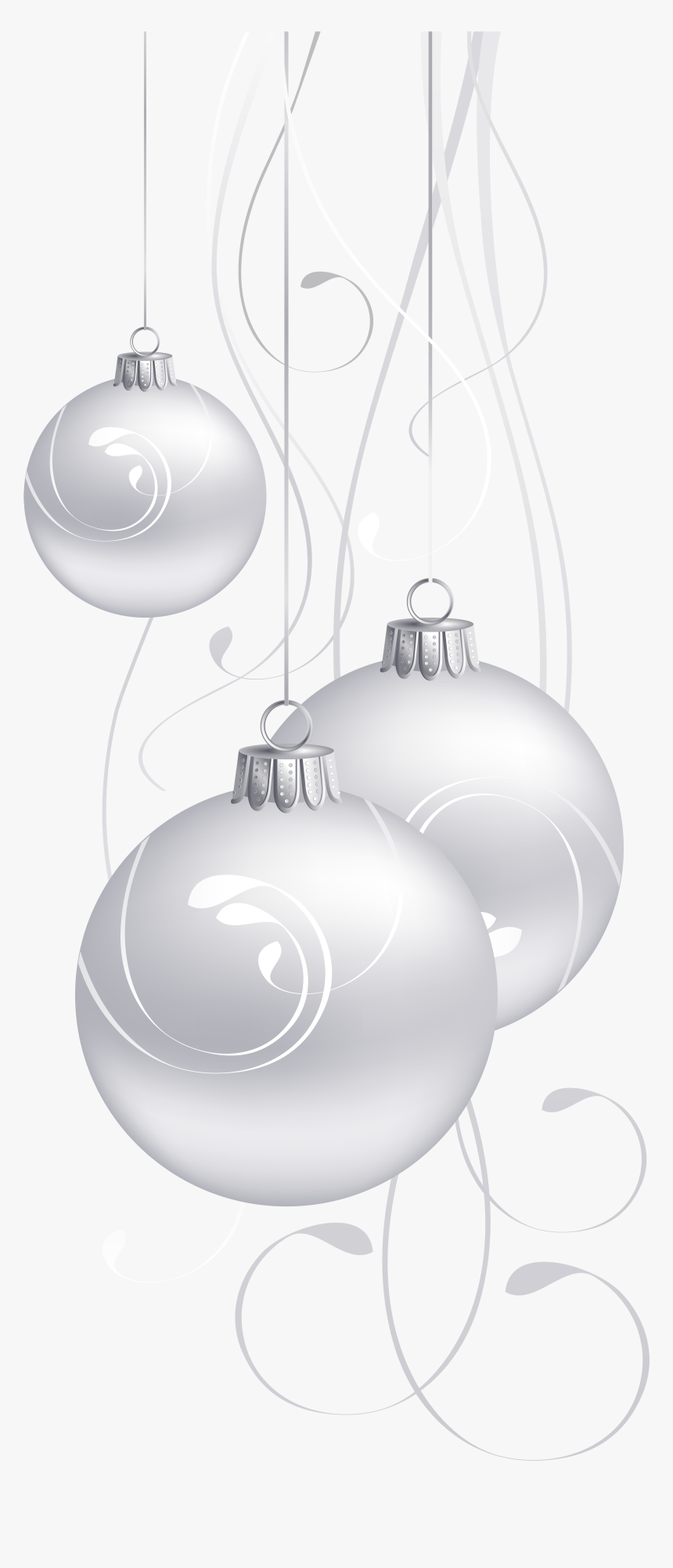 White Christmas Ornament Png - Transparent White Christmas Ball Png, Png Download, Free Download