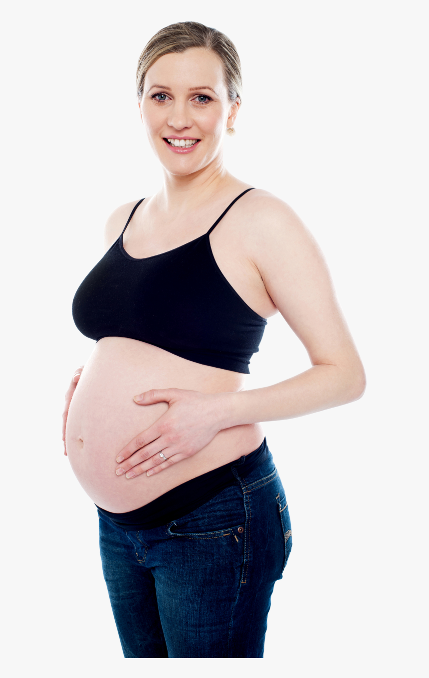 Pregnant Woman Exercise Png Image - Big Belly Skinny Legs Woman, Transparent Png, Free Download