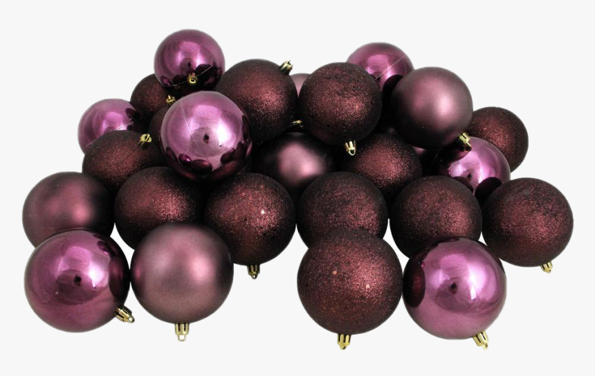 Purple Christmas Ball Png Picture - Mulberry Christmas Decorations, Transparent Png, Free Download