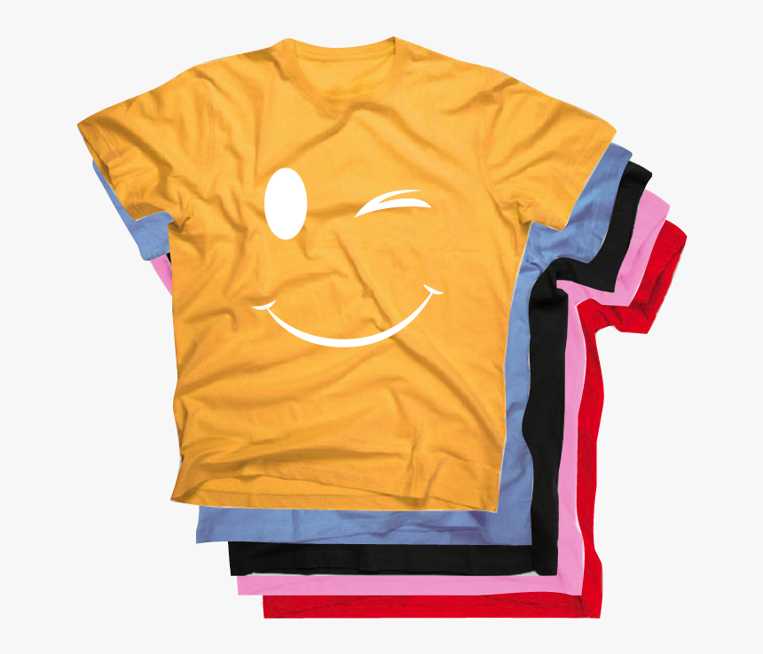 Smiley Wink Tee - T Shirts Designs, HD Png Download, Free Download