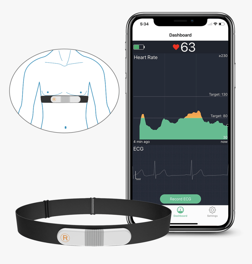 Visualbeat™ Heart Rate Monitor - Ecg Monitoring App, HD Png Download, Free Download