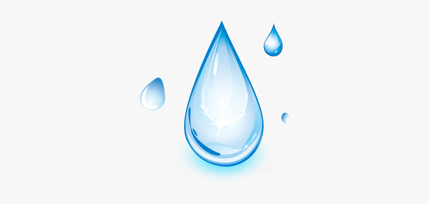 Drop Distilled Water Light - Gambar Setetes Air Kartun, HD Png Download, Free Download