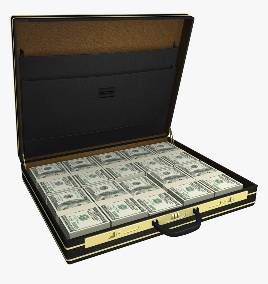Jackpot Prosperity Isolated Free Photo - Suitcase With Money Transparent, HD Png Download, Free Download