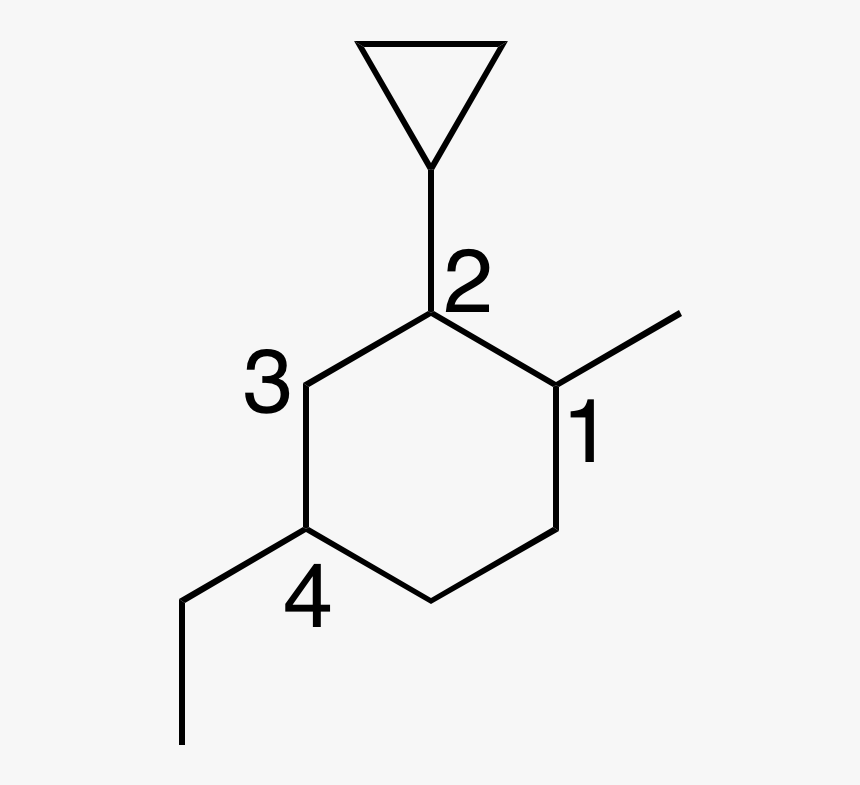 2 Cyclopropyl 4 Ethyl 1 Met - 1 Ethyl 1 Cyclopropyl Cyclohexane, HD Png Download, Free Download