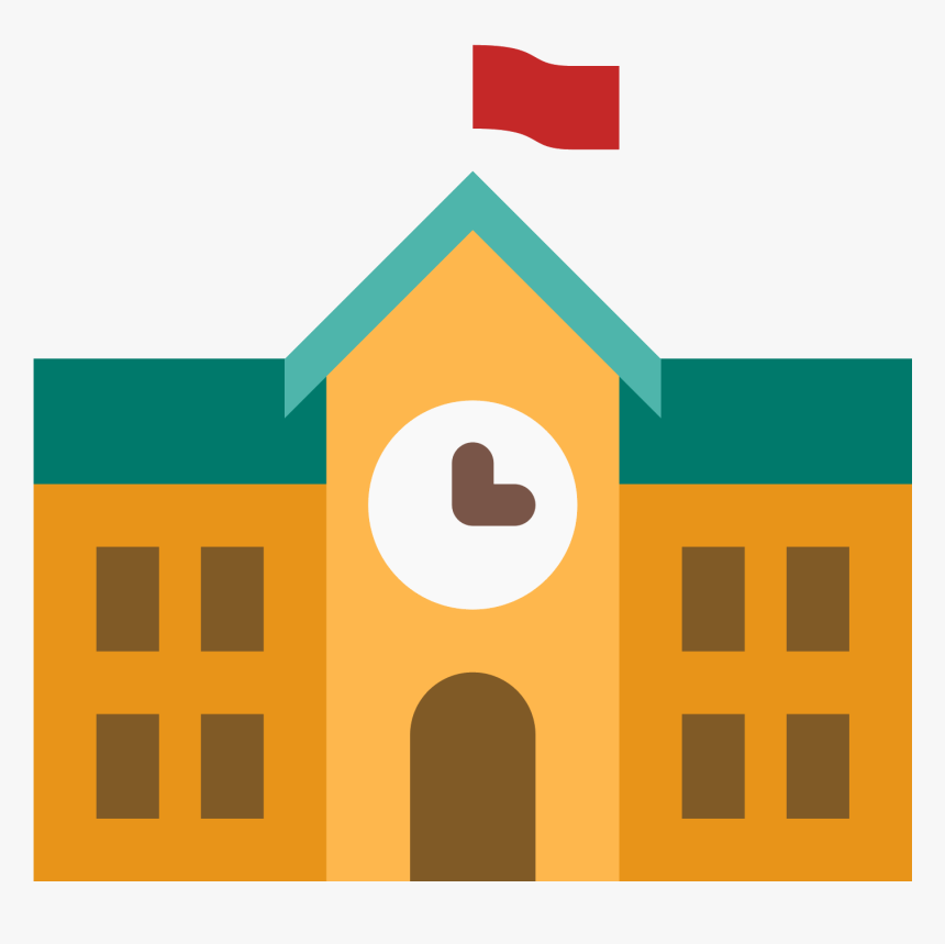 School Building Icon Images - School Vector Icon Png, Transparent Png, Free Download