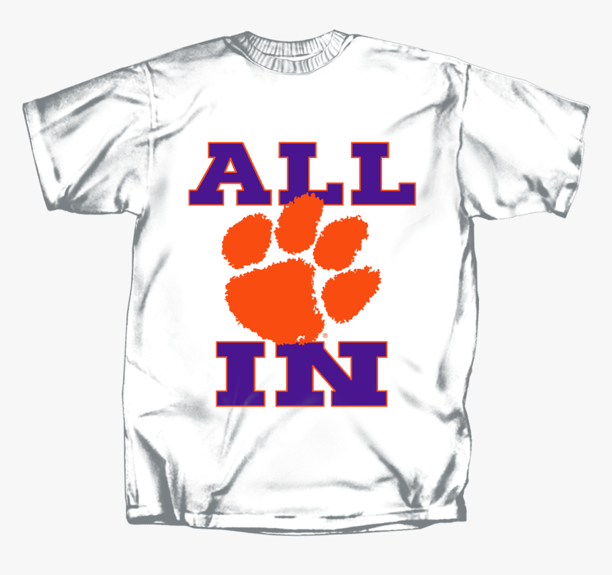 Clemson Paw All In Short Sleeve T Shirt"
 Class="lazyload - Clemson Tiger Paw, HD Png Download, Free Download