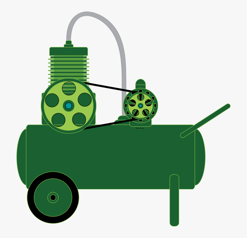 Vehicle,green,grass - Compressor Clipart, HD Png Download, Free Download