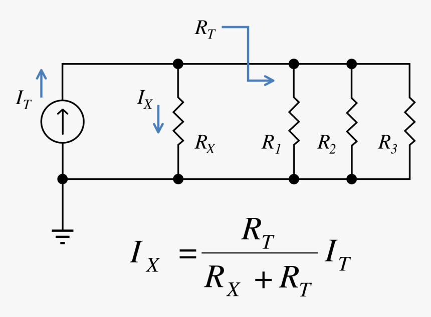 Resistor Divider Calculator Decorative Panels With - Divisor De Corriente 3 Resistencias, HD Png Download, Free Download