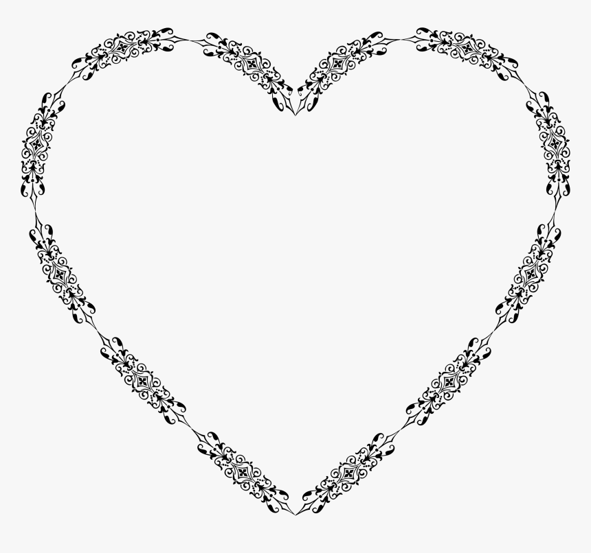 Ornamental Divider Heart Clip Art Free Download - Romântico Namorados Casal Desenhos De Amor, HD Png Download, Free Download