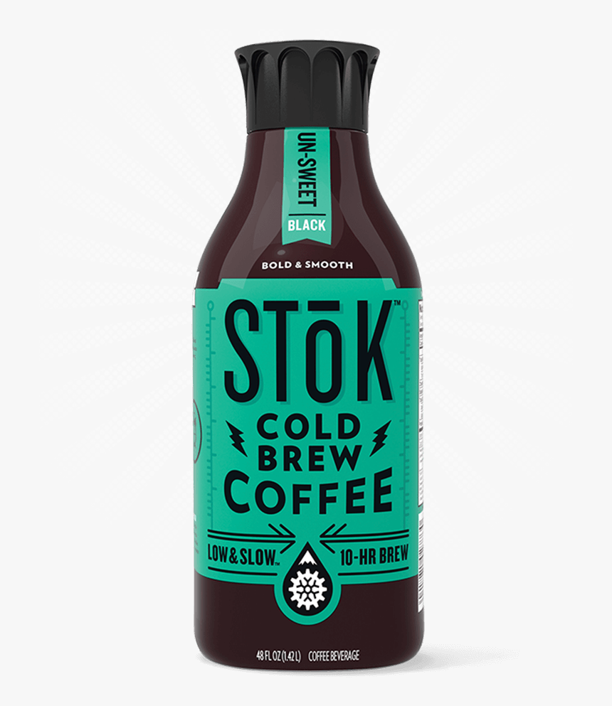 Stōk Unsweet Black Cold Brew Coffee 48 Oz - Stok Unsweetened Cold Brew, HD Png Download, Free Download