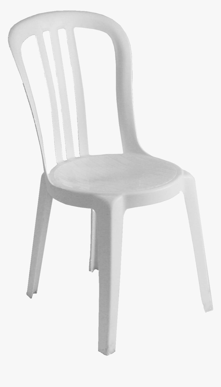White Bistro Chairs - White Plastic Chair Png, Transparent Png, Free Download