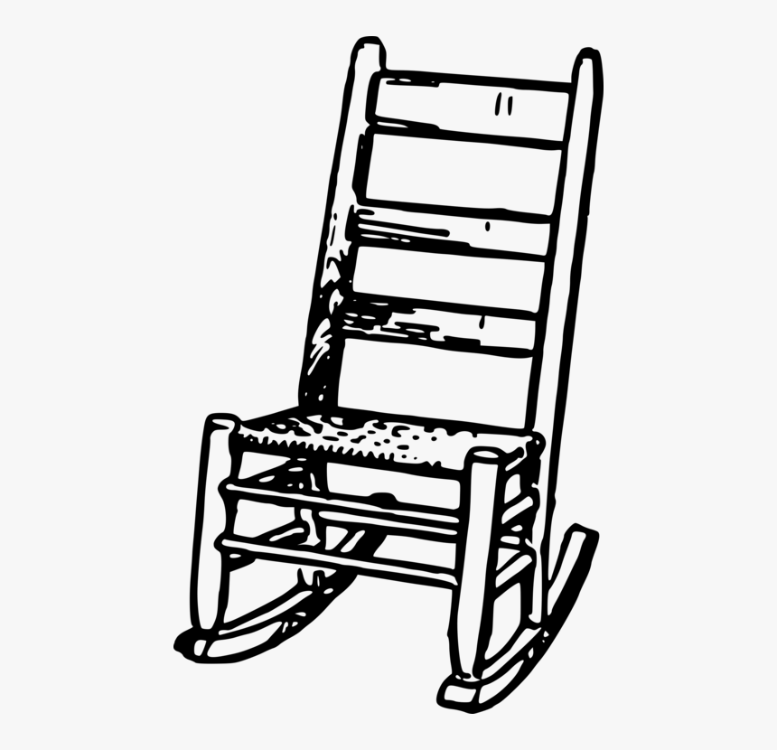 Outdoor Table,chair,outdoor Furniture - Rocking Chair Clipart Black And White, HD Png Download, Free Download