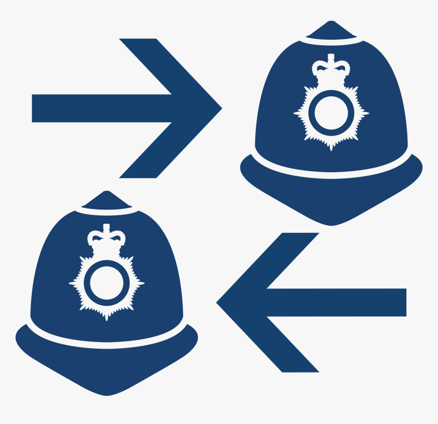 Police Officer Transfers - Clip Art Police Hat, HD Png Download, Free Download