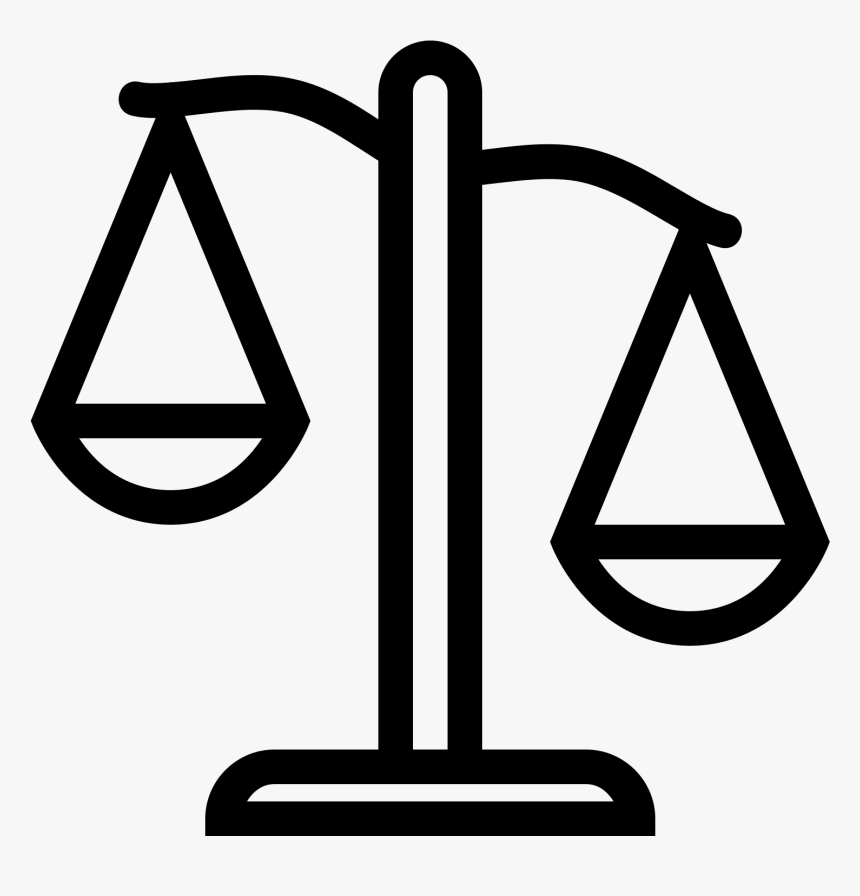 Scales Of Justice Icon Png Download - Weight Symbol, Transparent Png, Free Download