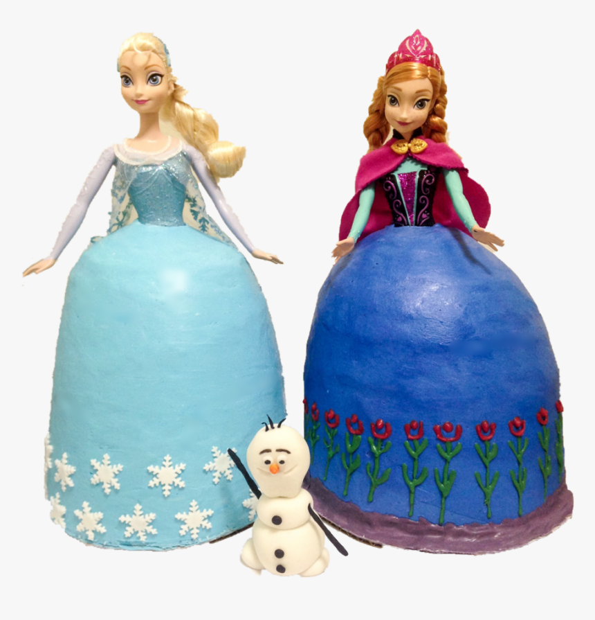 Frozen Elsa & Ana Doll Cakes - Barbie, HD Png Download, Free Download