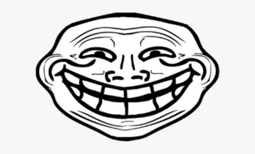 Trollface Png Transparent Images - Troll Face Front View, Png Download, Free Download