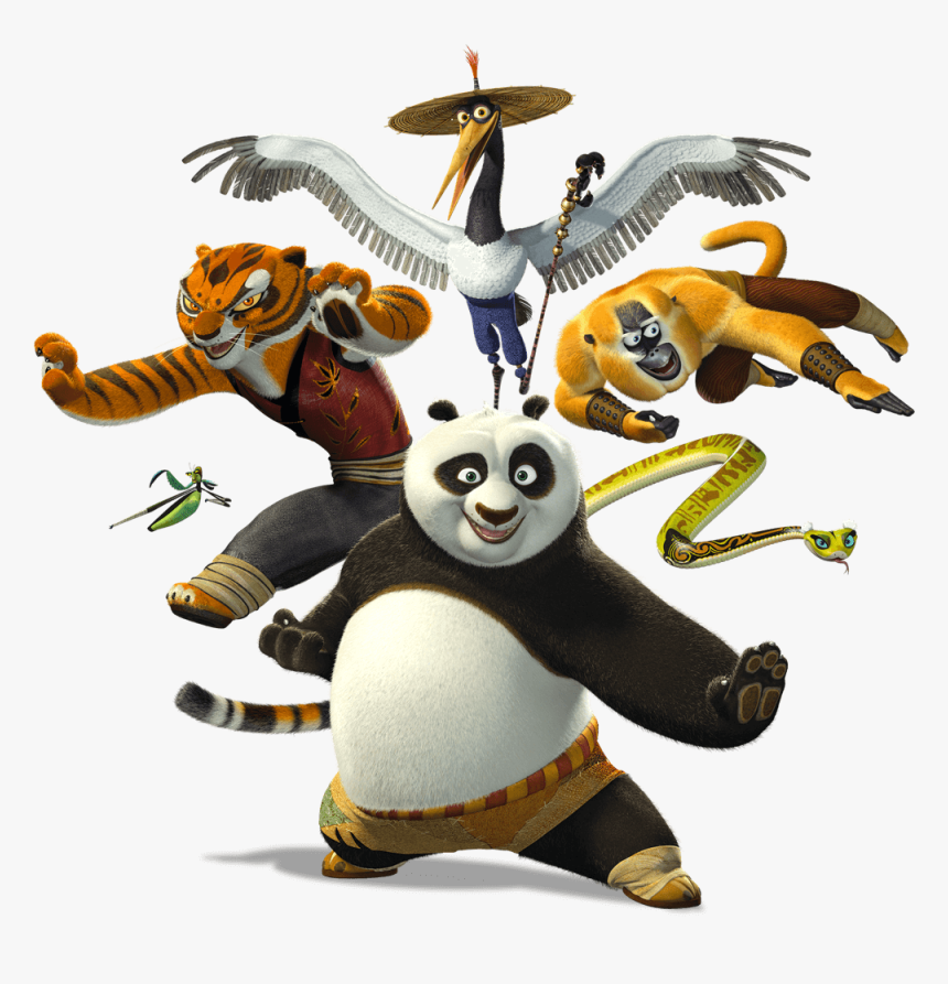 Kung Fu Panda Main Characters, HD Png Download, Free Download