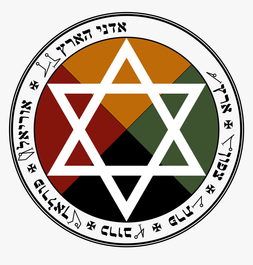 Golden Dawn Earth Pentacle , Png Download - Golden Dawn Pentacle, Transparent Png, Free Download