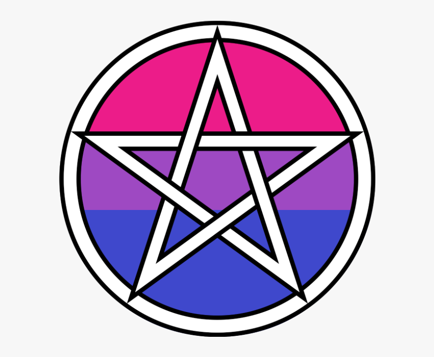 #pentagram #pentacle #lgbt #bisexual #pride #lovewins - Wicca Pentacle, HD Png Download, Free Download