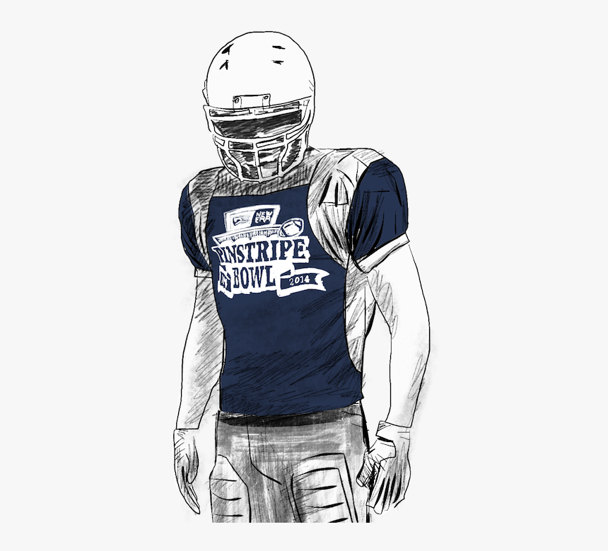 Pinstripe Bowl Player 2 - Football Helmet, HD Png Download, Free Download