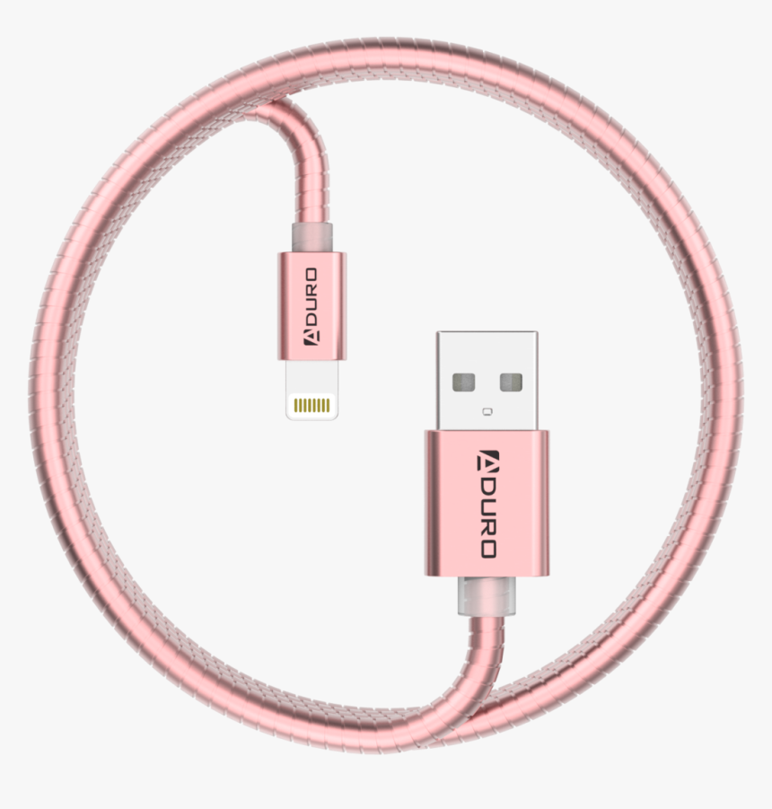 Rose Gold - Metallic Spring Data Cable, HD Png Download, Free Download