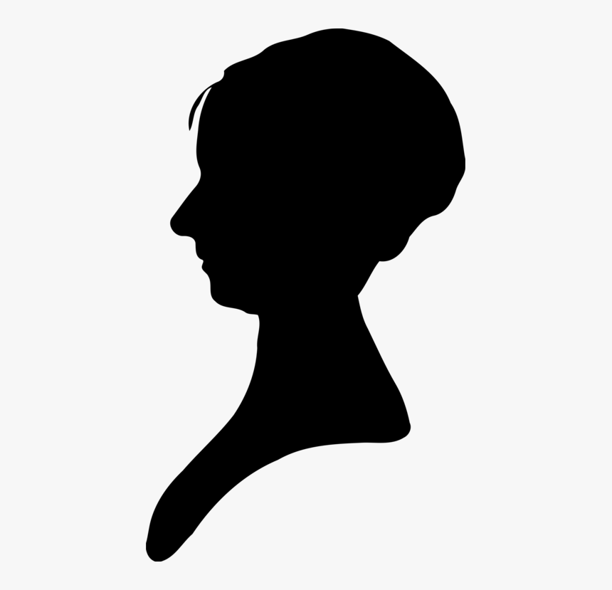 Head,silhouette,neck - Transparent Female Silhouette Png, Png Download, Free Download