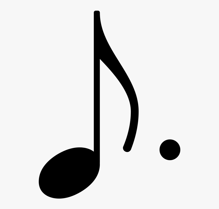Filedotted Eighth Note Stem Up - Dotted Eighth Note Symbol, HD Png ...