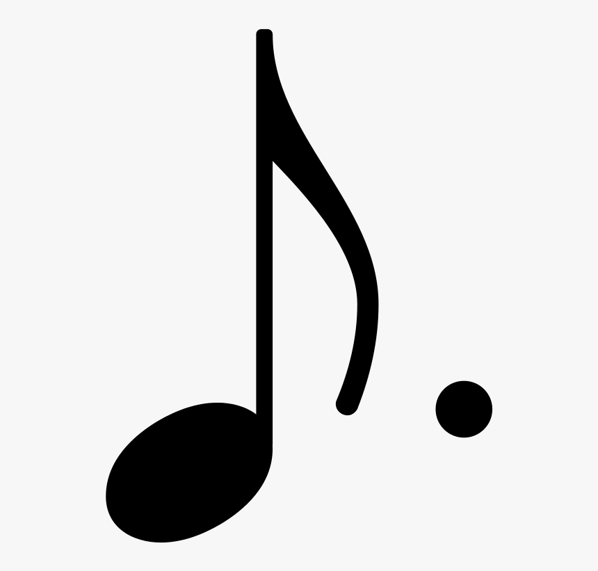 Filedotted Eighth Note Stem Up - Dotted Eighth Note Symbol, HD Png Download, Free Download