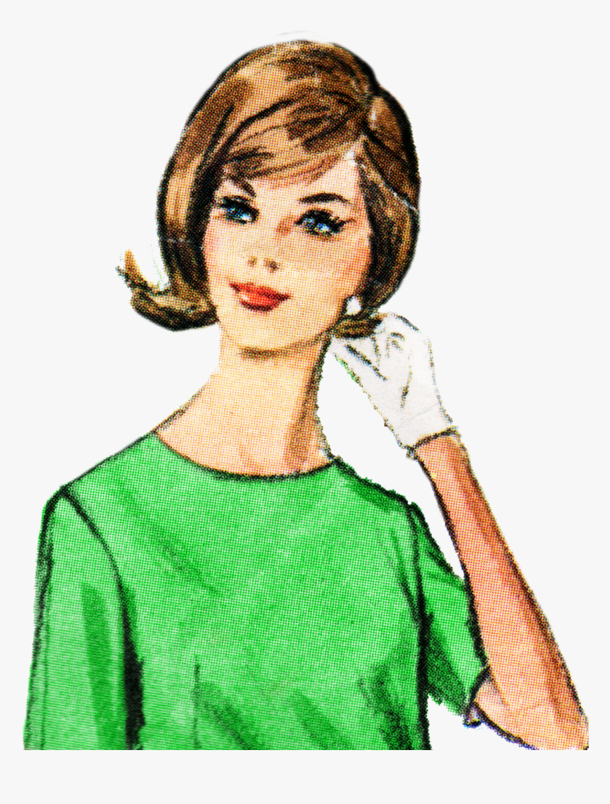 Free Retro Lady Clip Art - Lady Clipart, HD Png Download, Free Download