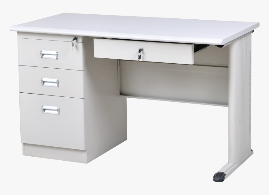 Modern Design School Furniture Steel Computer Desk - Computer Desk, HD Png Download, Free Download