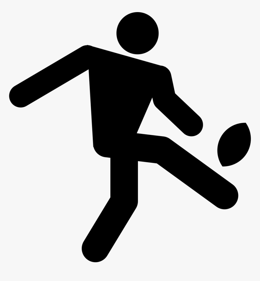 Kicking A Ball Png - Rugby Kick Icon, Transparent Png, Free Download