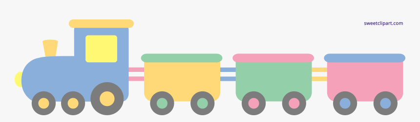 Pastel Sweet Clip Art - Baby Toy Train Clipart, HD Png Download, Free Download