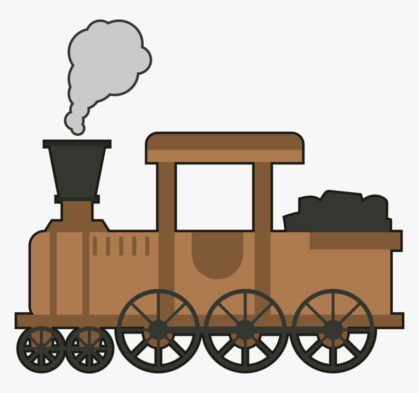 Train Rail Png Pic - Train With Coal Cartoon, Transparent Png, Free Download