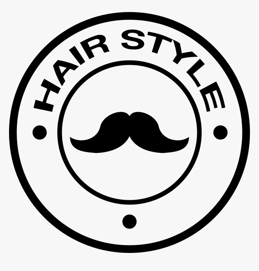 Hair Salon Mustache Circular Symbol - Simbolo Dos Cabeleireiro, HD Png Download, Free Download