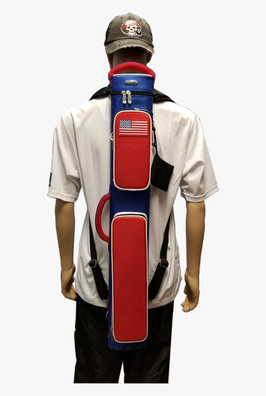 Red White And Blue Pool Cue Case , Png Download - Messenger Bag, Transparent Png, Free Download