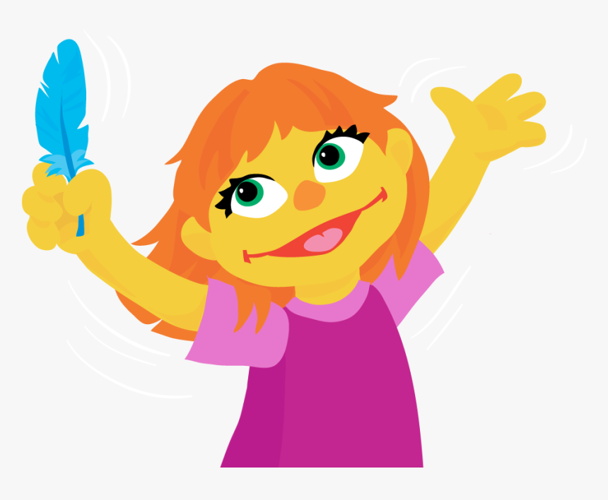 "sesame Street - Julia Sesame Street Face, HD Png Download, Free Download