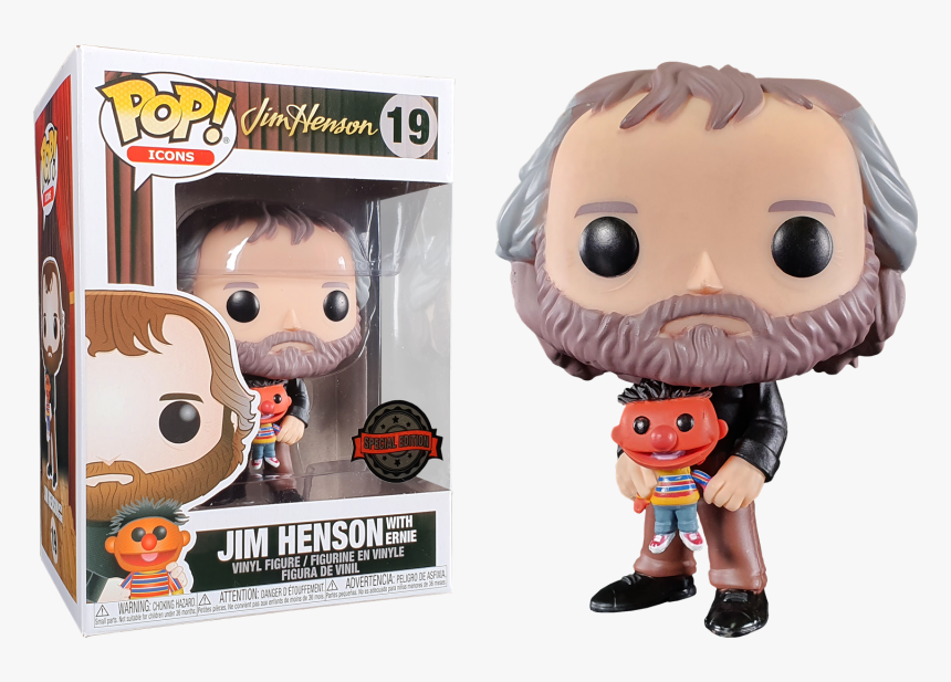 Jim Henson With Ernie Funko Pop Vinyl Figure - Jim Henson Pop Vinyl, HD Png Download, Free Download