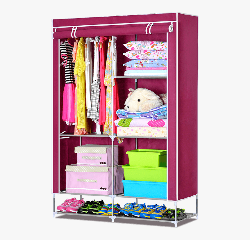 Small Assemble Fabric Zipper Folding Custom Kids Wardrobe - Tủ Quần Áo Gấp, HD Png Download, Free Download