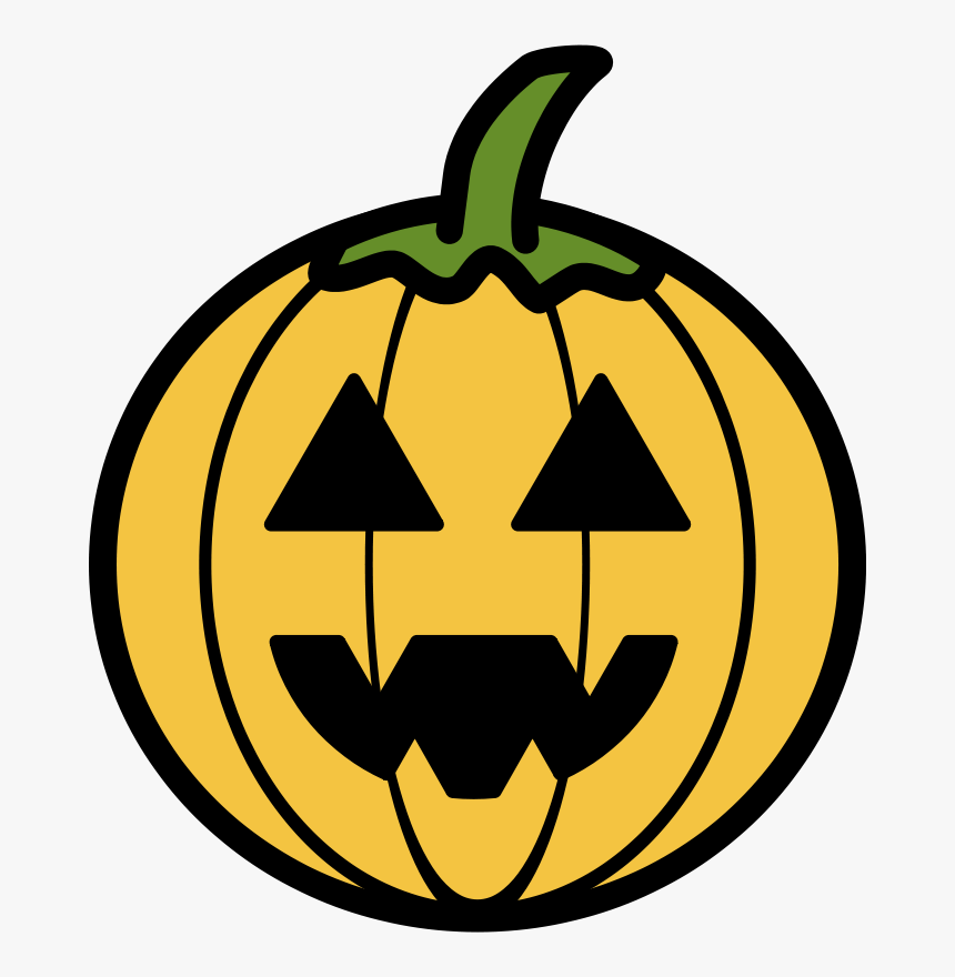 Free Colored - Pumpkin - Haunted Pumpkin Clip Art, HD Png Download, Free Download