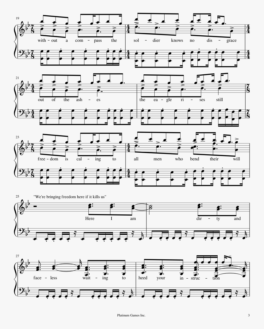 The Hot Wind Blowing Sheet Music Composed By Jamie - Sheet Music, HD Png Download, Free Download