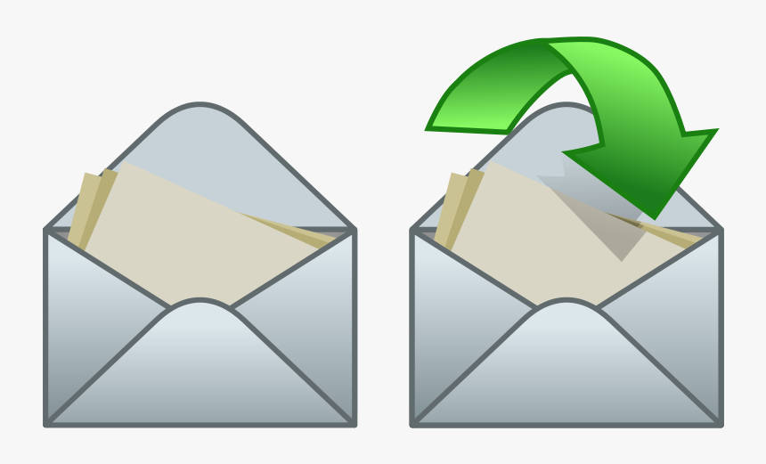Green, Icon, Envelope, Arrow, Open, Close, Envelopes - Open Envelope, HD Png Download, Free Download