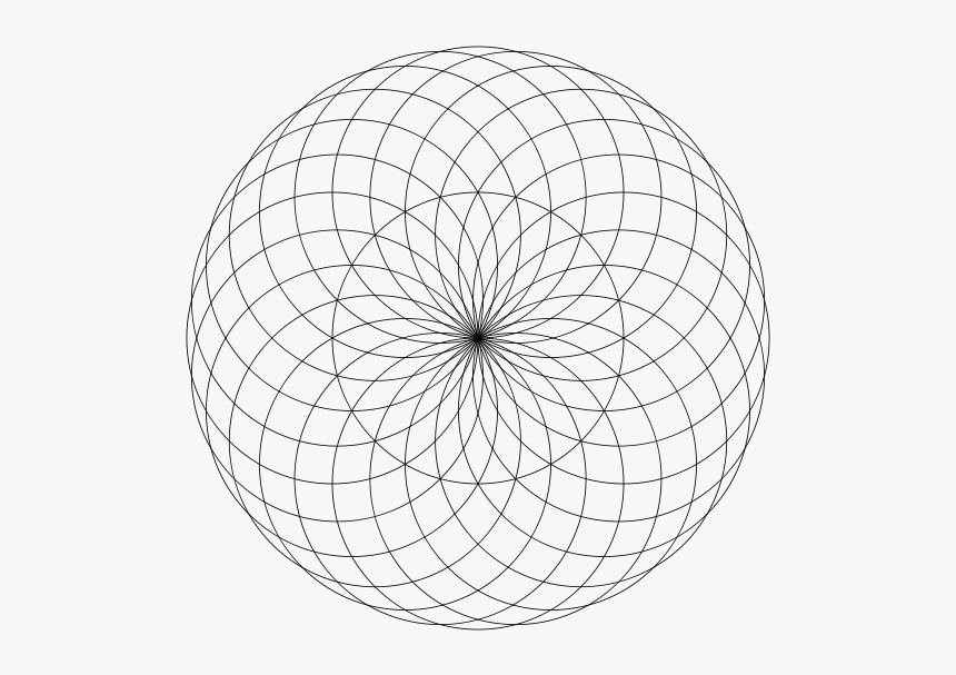 Eyeball Of A Globe Png Images - Sacred Geometry Circle Pattern, Transparent Png, Free Download