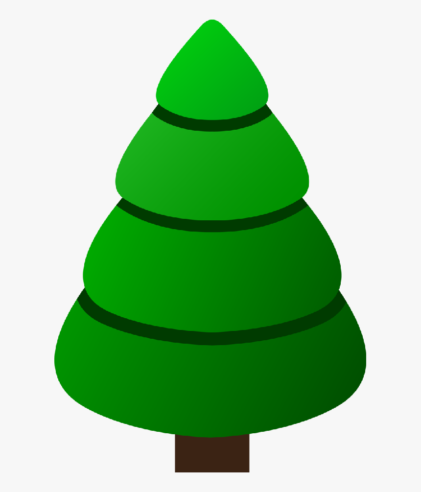 Christmas Tree Clip Art - Christmas Tree Template In Green, HD Png Download, Free Download